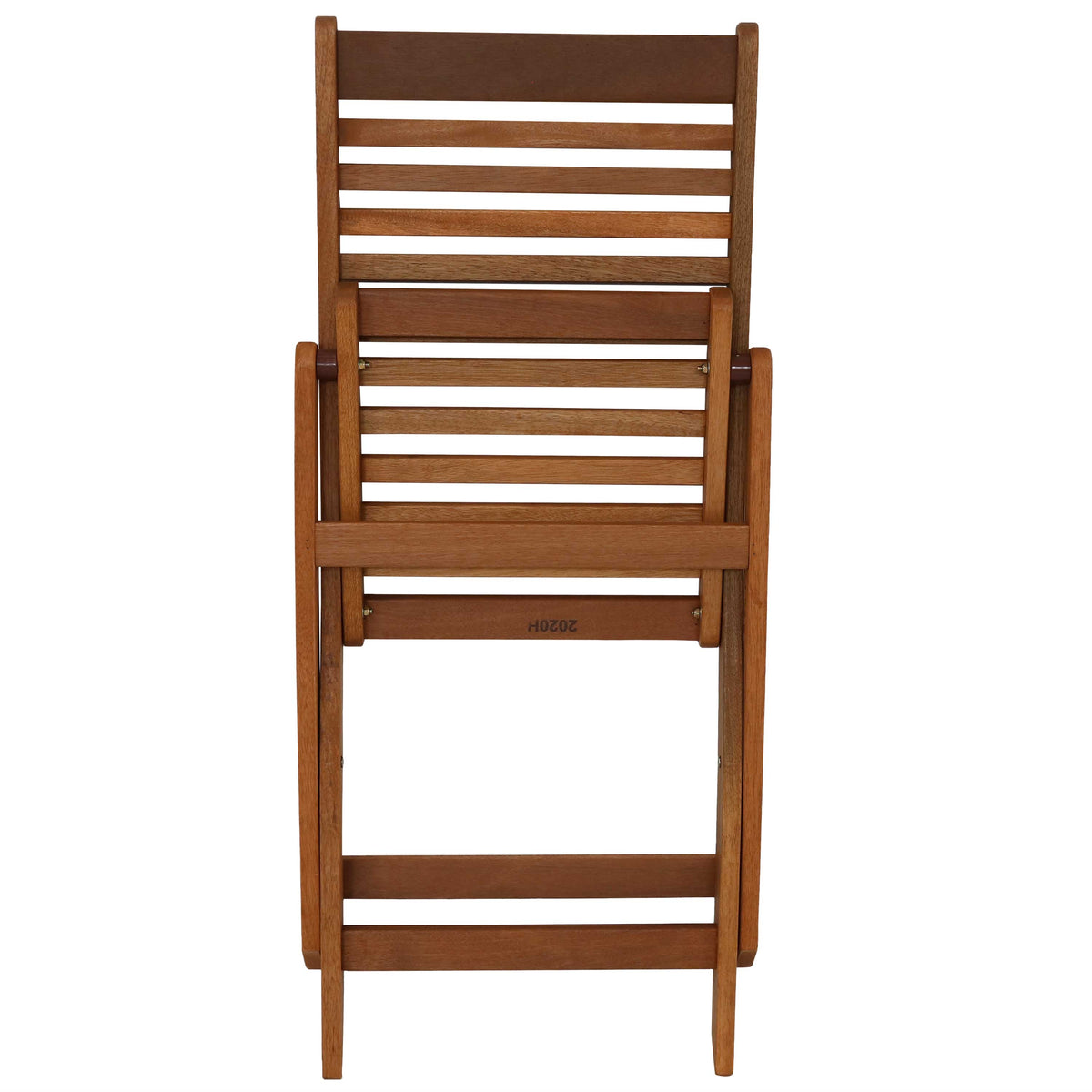 Sunnydaze Meranti Wood Outdoor Folding Patio Chairs - Set of 2