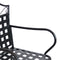 Sunnydaze Outdoor Black Scrolling Wrought Iron Bar Chair and Table Set