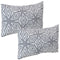 Sunnydaze Indoor/Outdoor Lumbar Throw Pillow Covers - 12 x 20 Inch - Set of 2