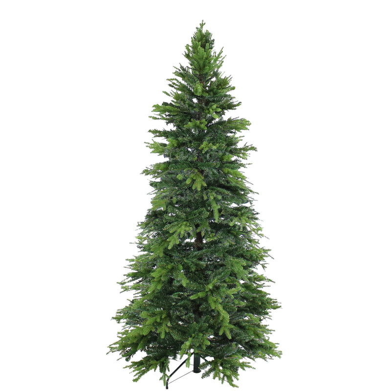 Sunnydaze Tall and Stately Slim Artificial Unlit Christmas Tree