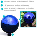 Sunnydaze Mirrored Glass Gazing Globe - 10"