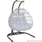 Sunnydaze Deluxe Steel U-Shape Hanging Chair Stand - 76"