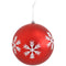 Sunnydaze 3ct 6" Sparkle and Shine Christmas Ball Ornament Set - Red and Silver