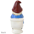 Sunnydaze Cody the Garden Gnome Reading Phone on the Throne - 9.5"