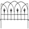 Sunnydaze 5-Piece Bayonne Steel Garden Fence Panels - 8' Overall