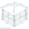 Sunnydaze 10' x 10' Gazebo with Screens and Privacy Walls