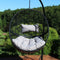 Sunnydaze Jackson Outdoor Hanging Resin Wicker Egg Chair with Cushion