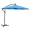 Sunnydaze Offset Outdoor Patio Umbrella with Crank - 9-Foot