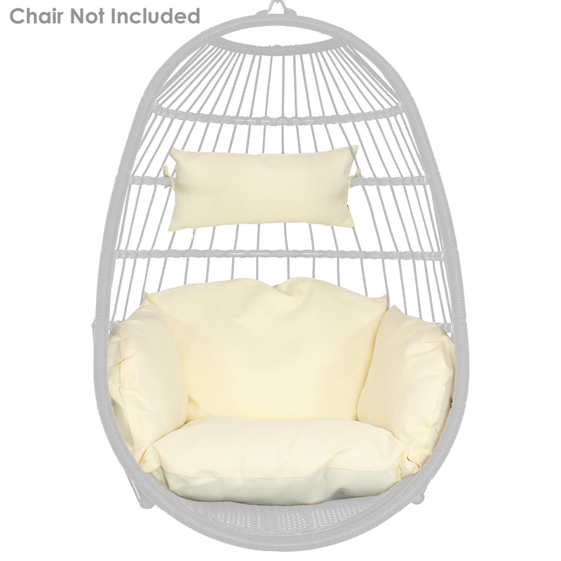 Sunnydaze Outdoor Egg Chair Cushion Replacement for Penelope and Oliver