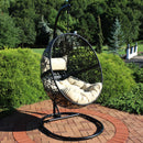 Sunnydaze Jackson Outdoor Hanging Egg Chair Chair with Stand