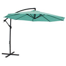 Sunnydaze Offset Outdoor Patio Umbrella with Crank - 9-Foot