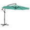 Sunnydaze Offset Outdoor Patio Umbrella with Crank - 9-Foot