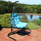 Sunnydaze Julia Outdoor Hanging Egg Chair with Stand and Cushion