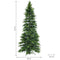 Sunnydaze Stately and Slim Artificial Christmas Tree - Unlit