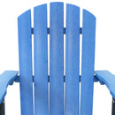 Sunnydaze All-Weather 2-Tone Outdoor Adirondack Chair with Cup Holder