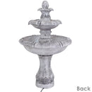 Sunnydaze 45" 3-Tier Outdoor Water Fountain - Mediterranean Reinforced Concrete