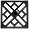 Sunnydaze Modern Geometric Cast Iron Patio Umbrella Base - 17" Square