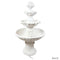 Sunnydaze 3-Tier Outdoor Water Fountain with Fruit Top - White - 52" H