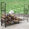 Sunnydaze Indoor/Outdoor 6' Steel Decorative Firewood Log Rack