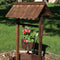 Sunnydaze Wood Wishing Well Outdoor Garden Planter - 45" H