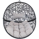 Sunnydaze Jackson Outdoor Hanging Egg Chair Chair with Stand