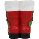 Sunnydaze Santa Boots Statue Christmas Decor - 13"