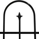 Sunnydaze 2-Piece Decorative Finial Border Fence - 8' Overall