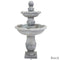 Sunnydaze 2-Tier Outdoor Water Fountain - French Garden Design - 50"