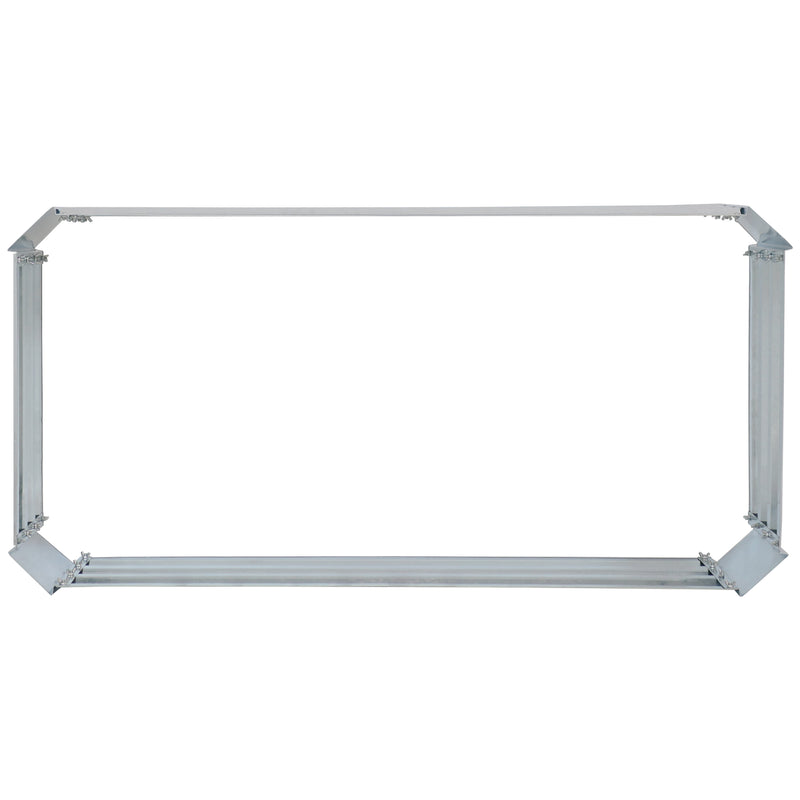 Sunnydaze Galvanized Steel Raised Garden Bed - Rectangle - 48"