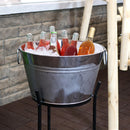 Sunnydaze Stainless Steel Ice Bucket Drink Cooler with Stand