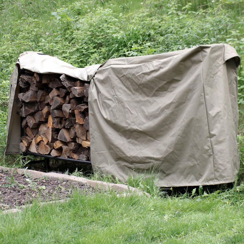 Sunnydaze Heavy-Duty Outdoor Firewood Rack Cover