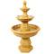 Sunnydaze Tropical 3-Tier Garden Water Fountain - 40-Inch Tall
