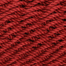 Red colored woven rope of rope hammock chair.