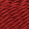 Red colored woven rope of rope hammock chair.