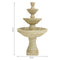 Sunnydaze Classic Designer 3-Tier Outdoor Water Fountain - 55" H