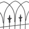 Sunnydaze 5-Piece Bayonne Steel Garden Fence Panels - 8' Overall