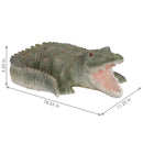 Sunnydaze Chloe the Crabby Crocodile Indoor/Outdoor Garden Statue - 18"