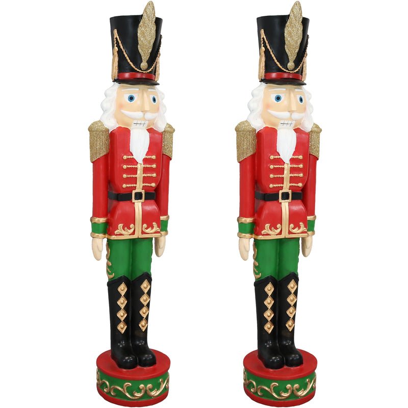 Sunnydaze Kristoff the Nutcracker Soldier Indoor/Outdoor Christmas Decor, Polyresin, 37-Inch