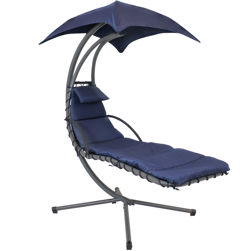 Sunnydaze Floating Chaise Lounge Chair with Umbrella - Choose Color