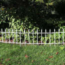 Sunnydaze 5-Piece Roman Garden Border Fence Set - 9 Overall Feet