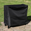 Sunnydaze Outdoor Firewood Log Rack Cover - Black