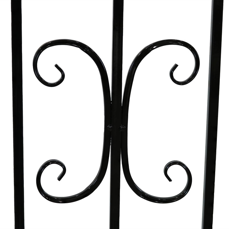 Sunnydaze 2-Piece Decorative Finial Border Fence - 8' Overall