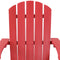 Sunnydaze All-Weather 2-Tone Outdoor Adirondack Chair with Cup Holder