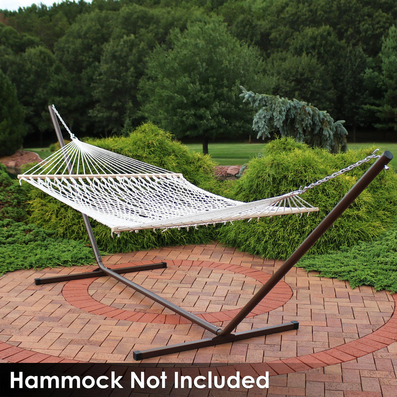 stand hängematte Sunnydaze Heavy-Duty Steel Hammock Stand Black / 12-Foot