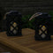 Sunnydaze Modern Crosshatch Outdoor Solar Decorative Candle Lantern