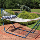 Sunnydaze 2-Person Polyester Rope Hammock with Pillow