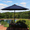 Sunnydaze 9' Solar Sunbrella Umbrella with Push-Button Tilt and Crank