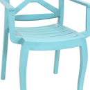 Sunnydaze Tristana Plastic Outdoor Dining Armchair