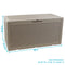 Sunnydaze Faux Rattan Outdoor Lockable Deck Storage Box  - 100-Gal.