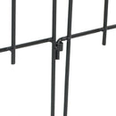 Sunnydaze 5-Piece Bayonne Steel Garden Fence Panels - 8' Overall